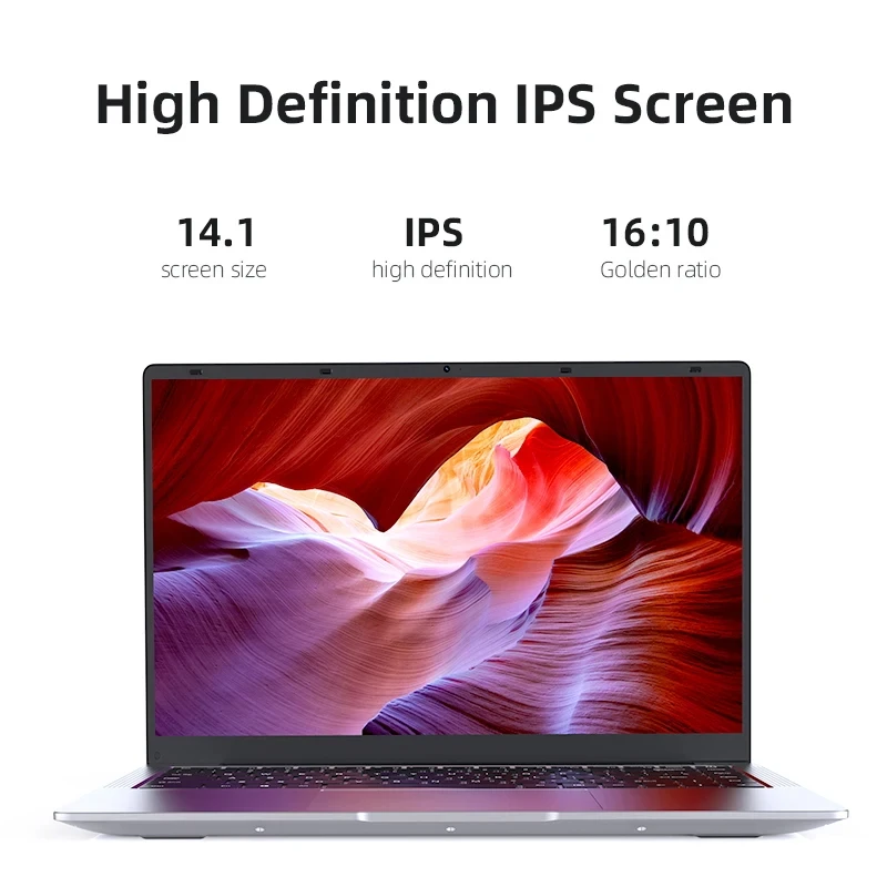 14.1" Ultra Slim Windows 11 Pro Laptop Computer intel Atom A3950 12GB RAM 1TB 2TB SSD Notebook PC 1080P HD Office Study Laptops - Image 3