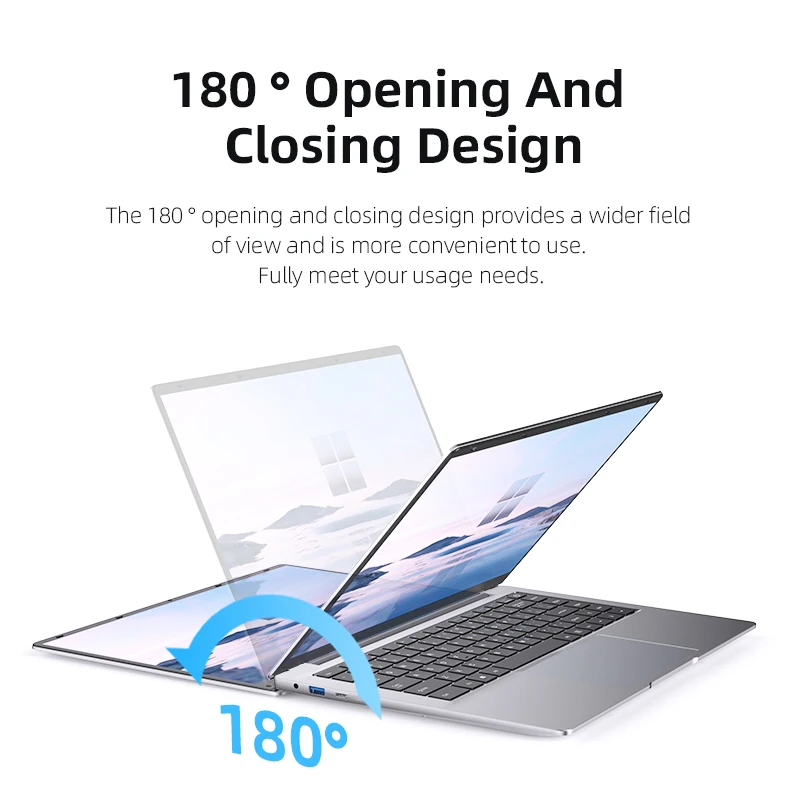 14.1" Ultra Slim Windows 11 Pro Laptop Computer intel Atom A3950 12GB RAM 1TB 2TB SSD Notebook PC 1080P HD Office Study Laptops - Image 4