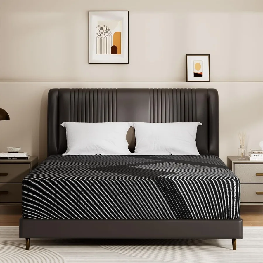 California King Mattress 10 Inch Memory Foam Cal King Mattress with Breathable Washable Removable Cover Cooling Gel Bed in a Bo