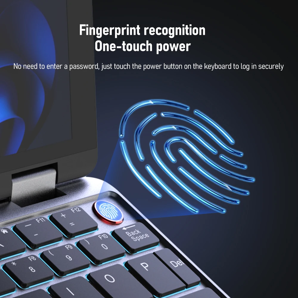 Zwide Mini Laptop 8-inch touch screen two-in-one convenient pocket business trip business office entertainment - Image 6