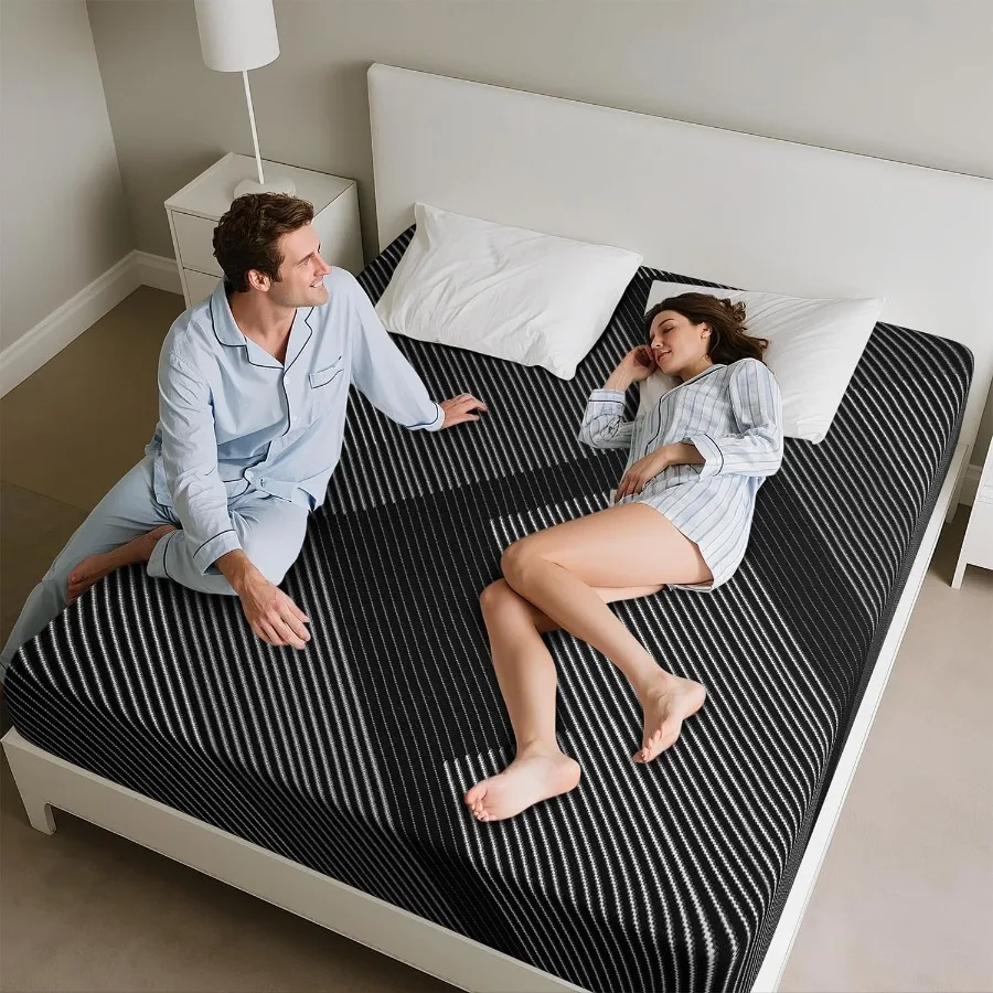 California King Mattress 10 Inch Memory Foam Cal King Mattress with Breathable Washable Removable Cover Cooling Gel Bed in a Bo - Image 5